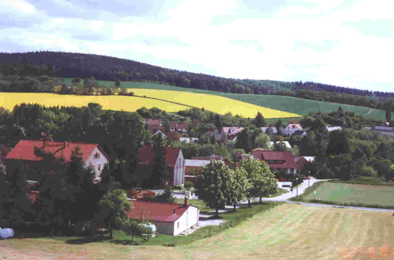 Schule vom Trbcher Berg aus