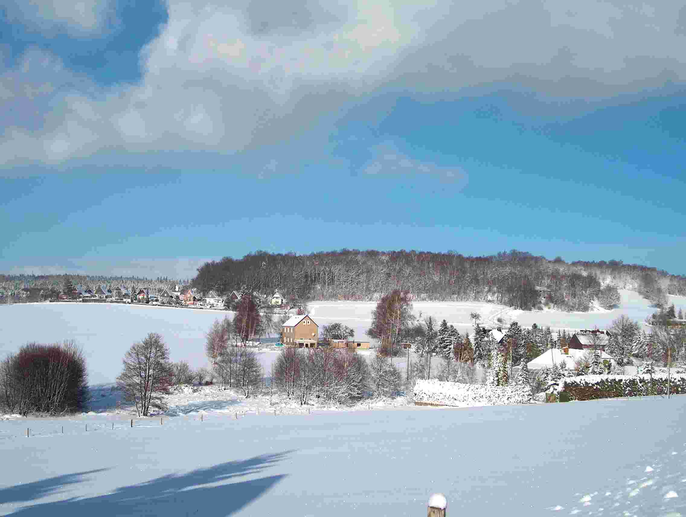 Blick Richtung Neuschmlln im Winter